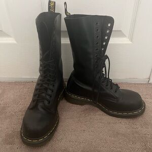 Dr. Martens Black Leather Men's Boots